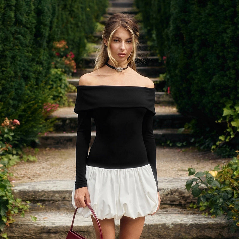 Off-Shoulder Stitch Midi 1
