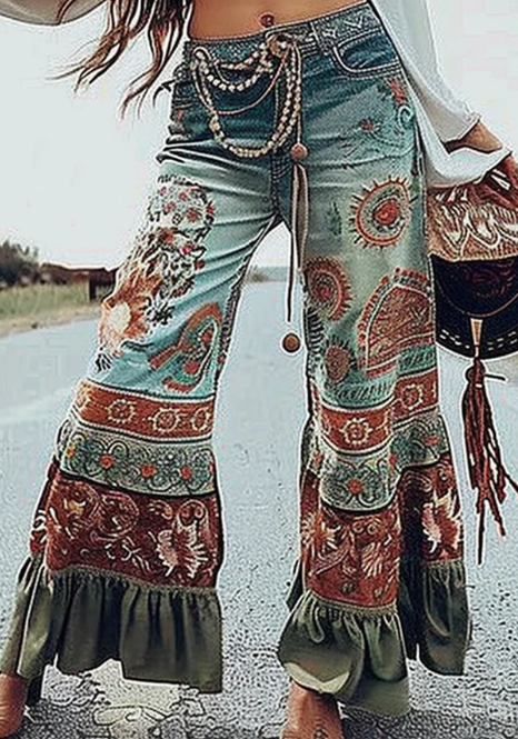 Boho Band Flare Jean 1