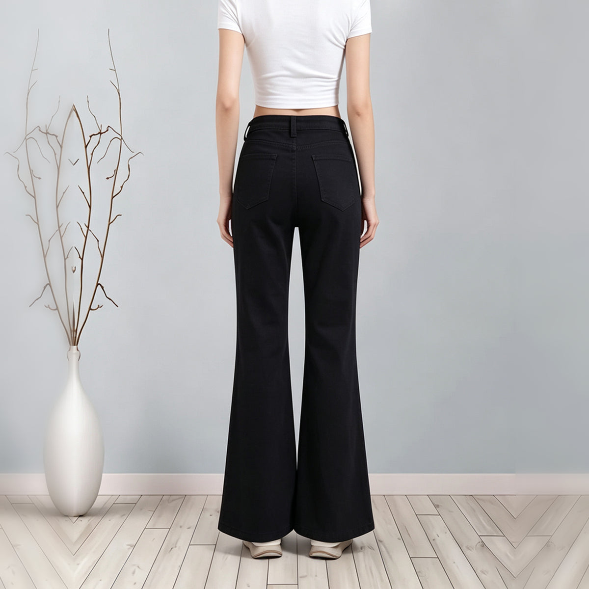 Black Flared Bootcut Jeans 2