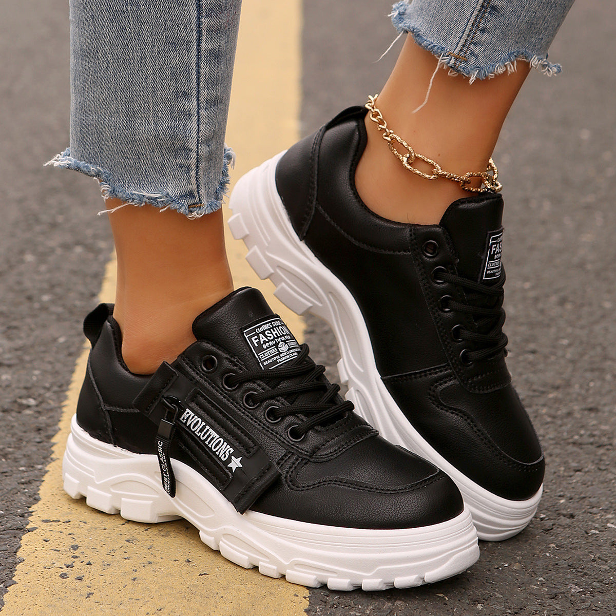 Side-Zip Thick-Sole Sneaker 6