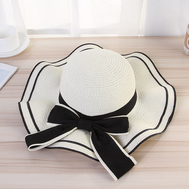 Dusty-Rose Straw Bow Hat — detail 6