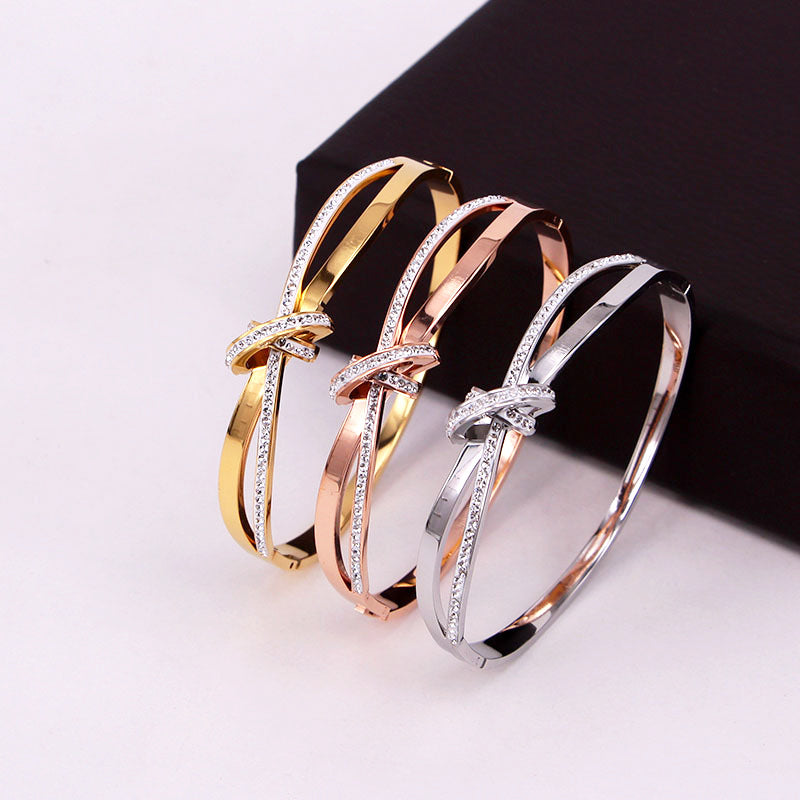 Bowknot Rhinestone Bracelet 8