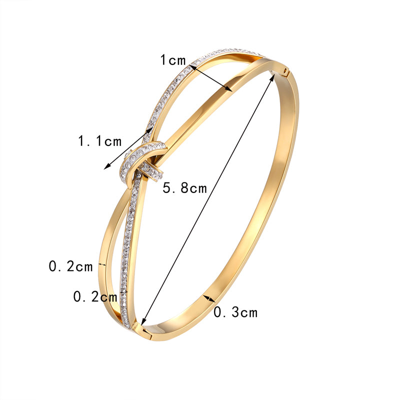Bowknot Rhinestone Bracelet 4