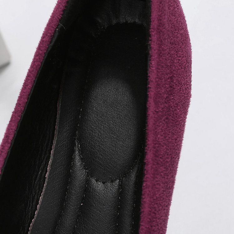 Olive Suede Bow Flat 3