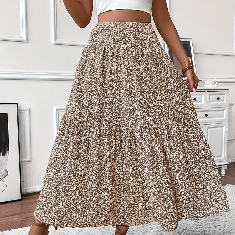 Floral Maxi Pleated Skirt 7