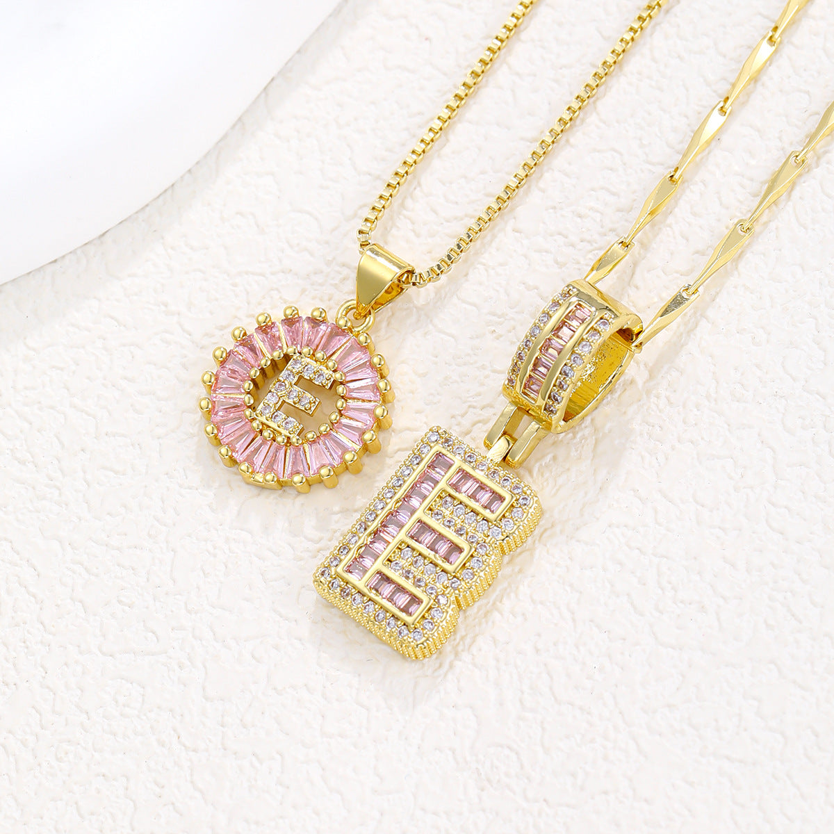 Initial Pendant Necklace 4