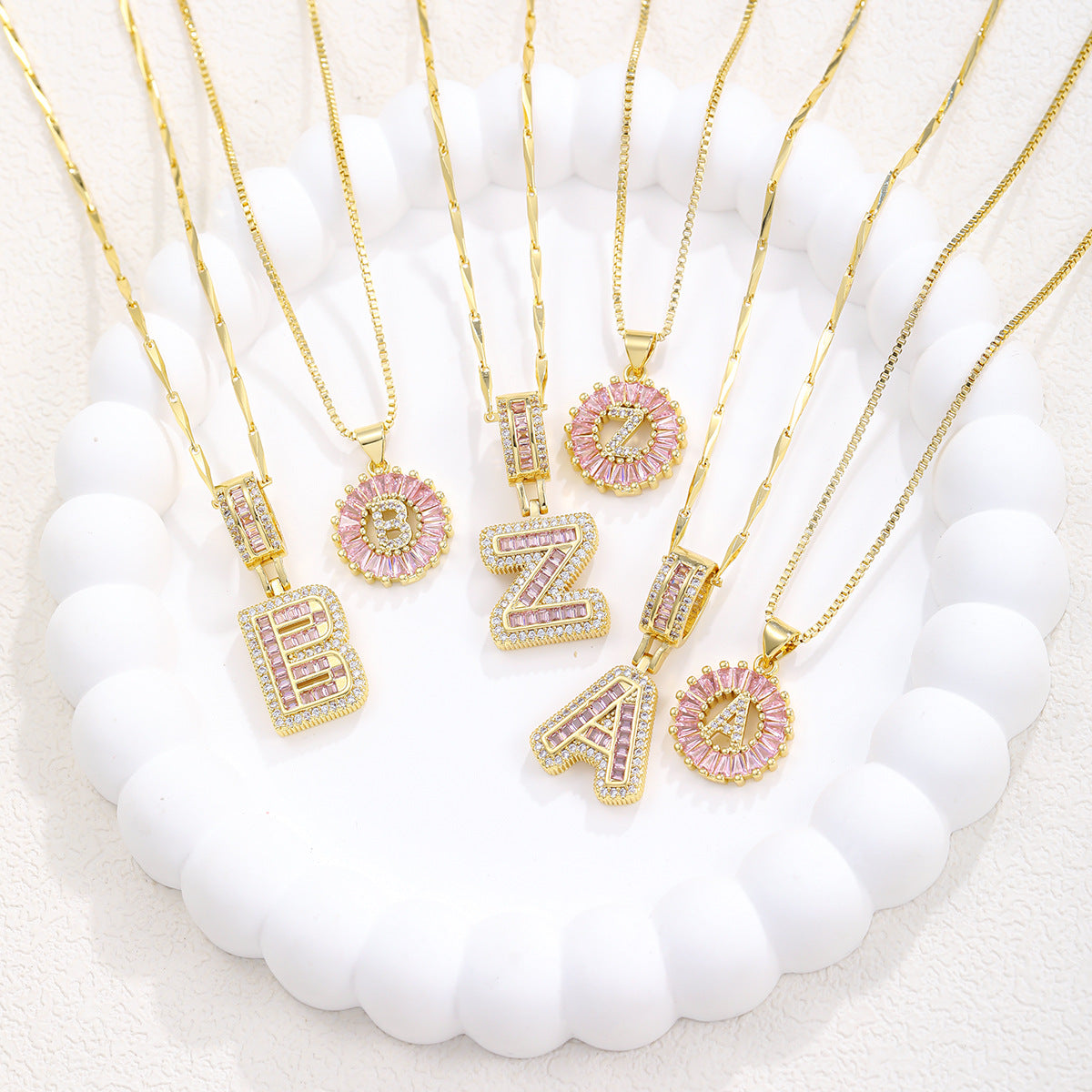 Initial Pendant Necklace 1