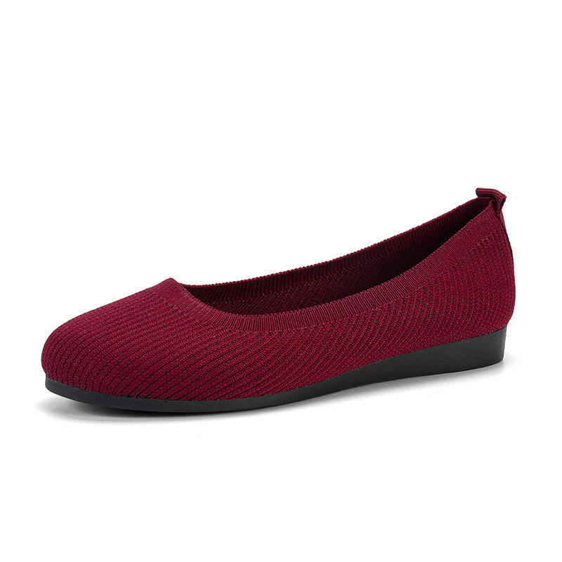 Rib Knit Ballet Flat 5