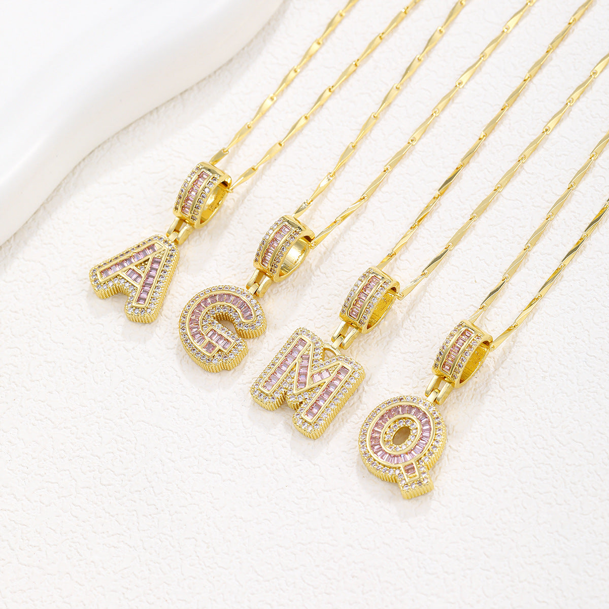 Initial Pendant Necklace 6