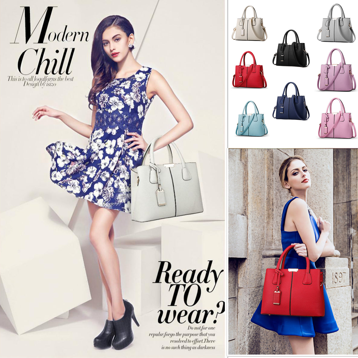 Everyday Structured Dual-Handle Tote 1