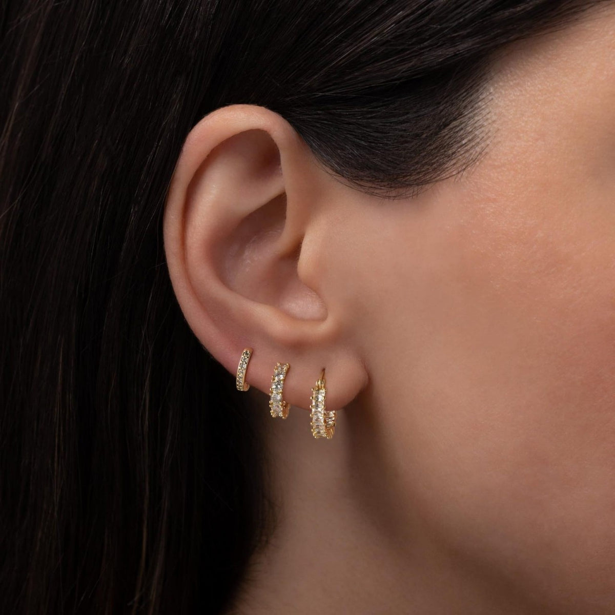 Zircon Hoop Earrings 3