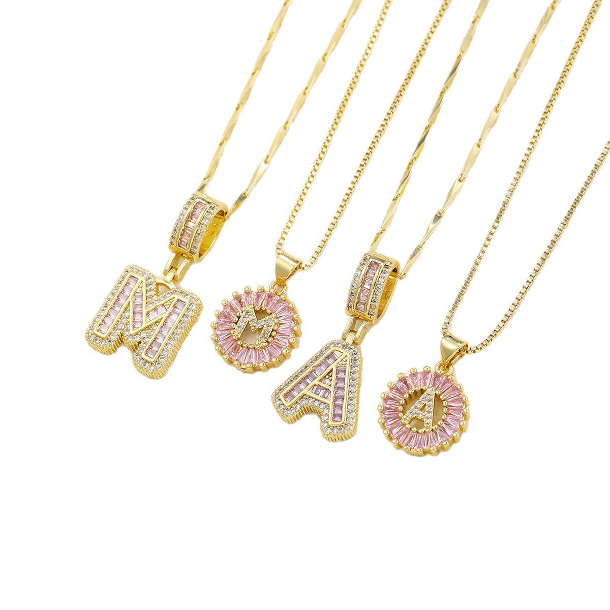 Initial Pendant Necklace 2