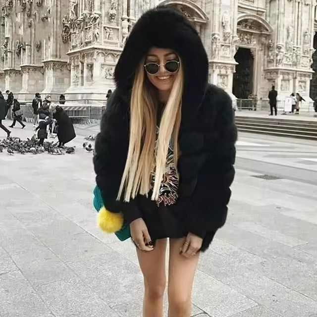 Yellow Bubble-Tier Faux Fur Coat 5