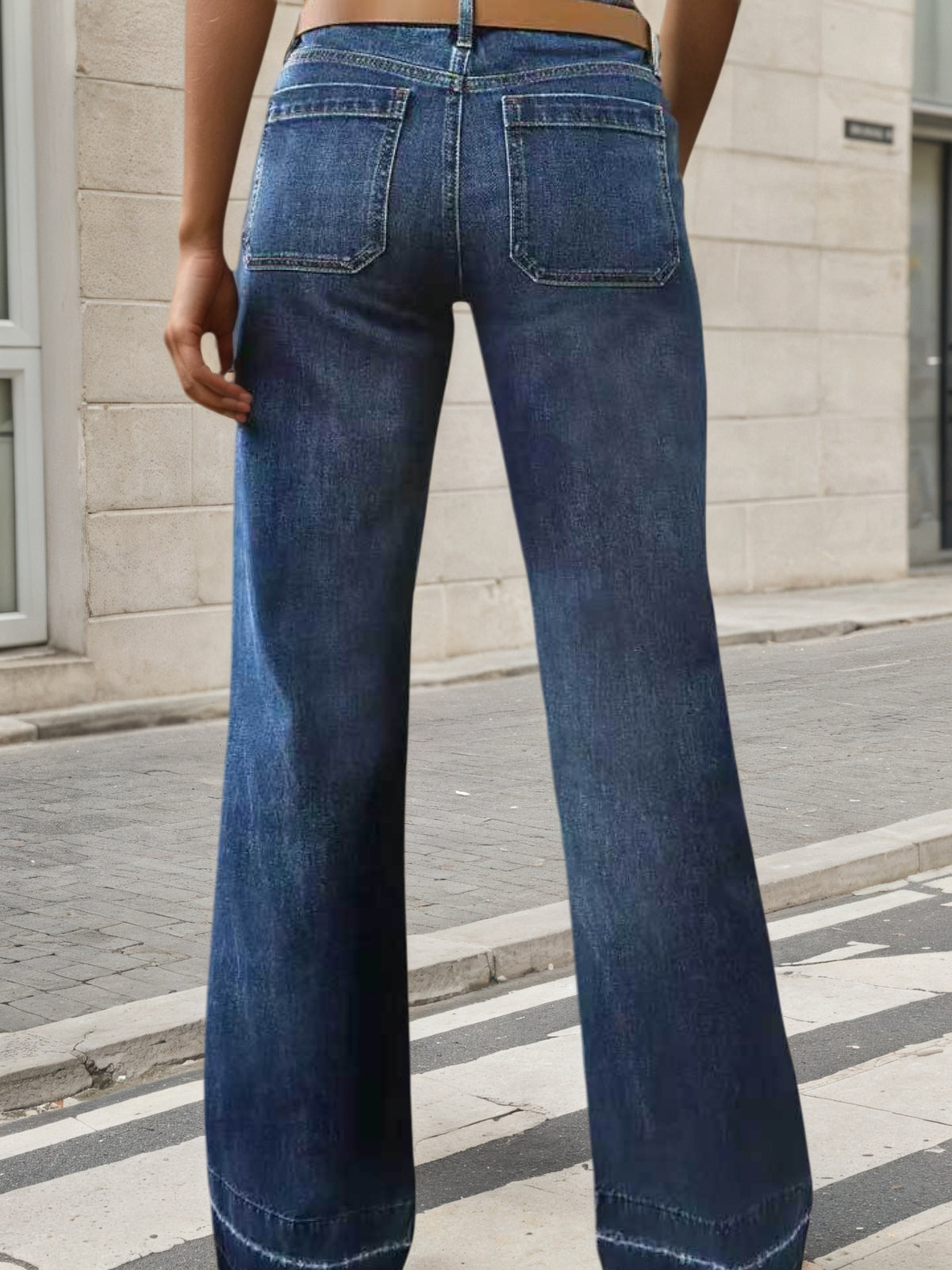 Wide Leg Straight Leg Jeans 6