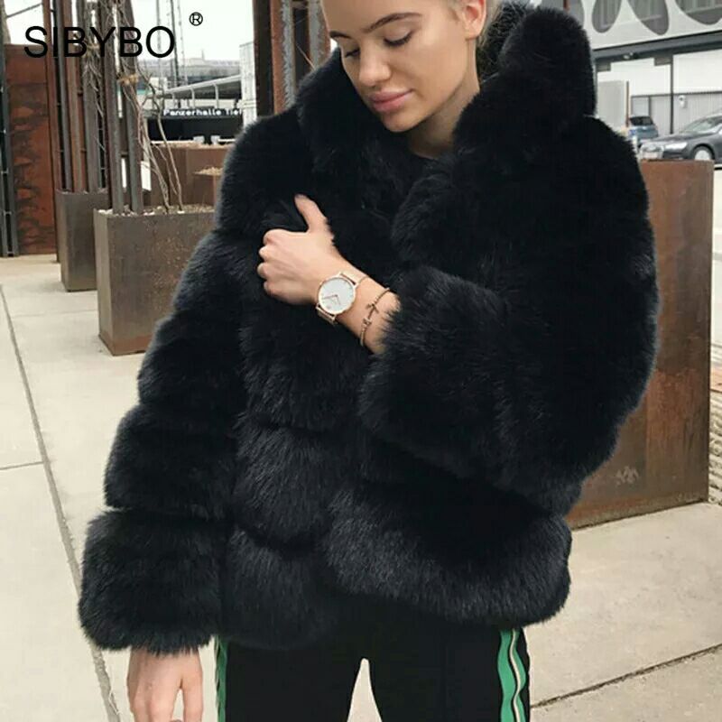 Yellow Bubble-Tier Faux Fur Coat 2