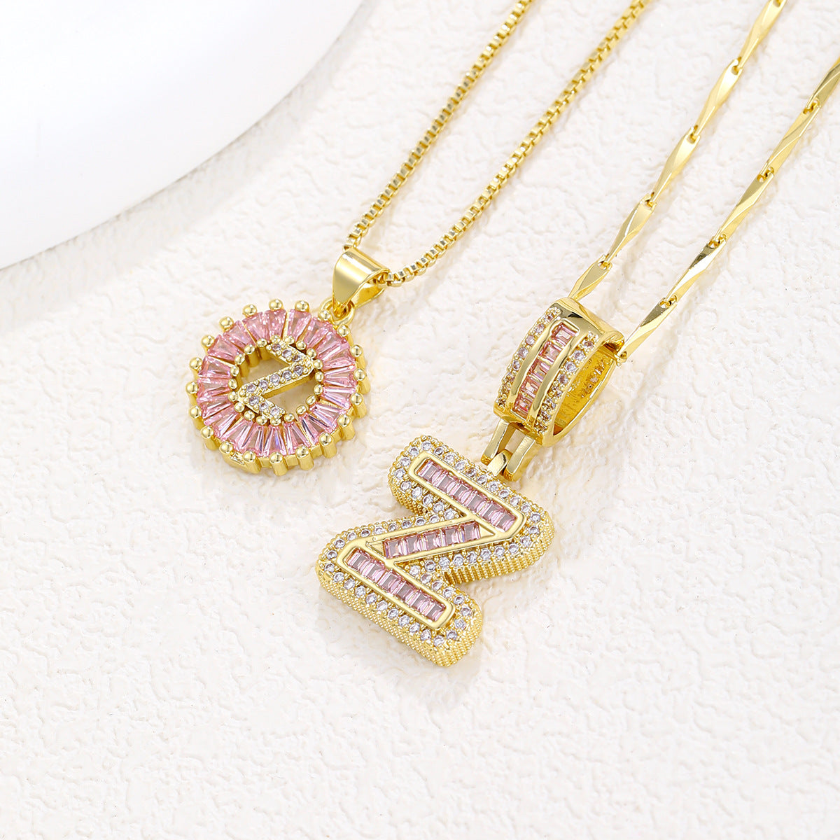 Initial Pendant Necklace 8