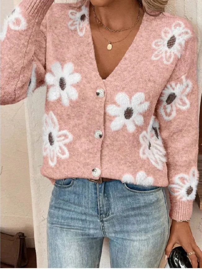 Oversized Daisy Knit Cardigan 3