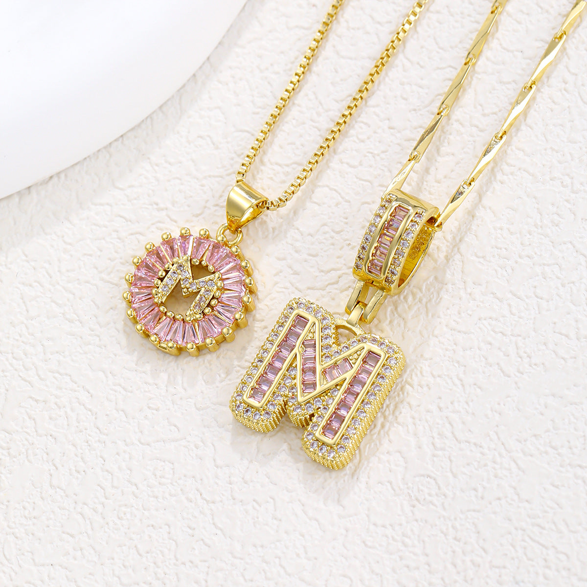 Initial Pendant Necklace 7