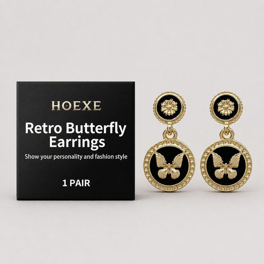 Gold Butterfly Earrings 1