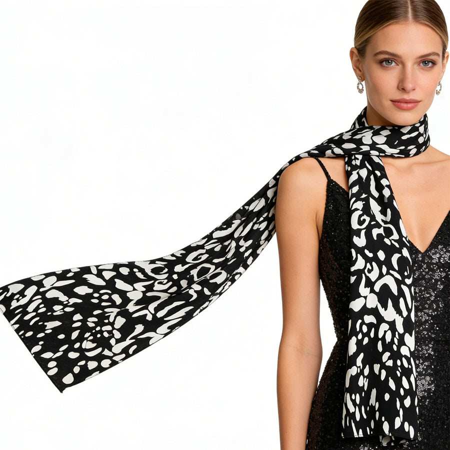 Ink Spot Long Scarf 1