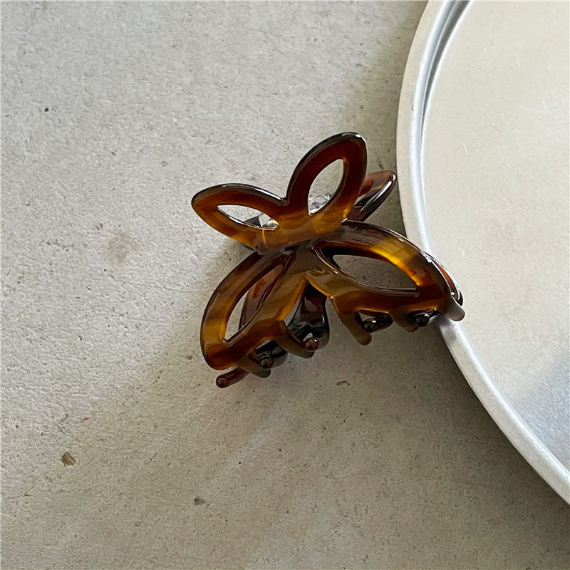 Acetate Butterfly Claw — 2 Brown