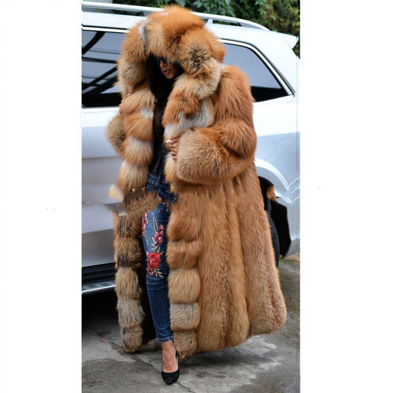 Hooded Faux-Fur Coat 5