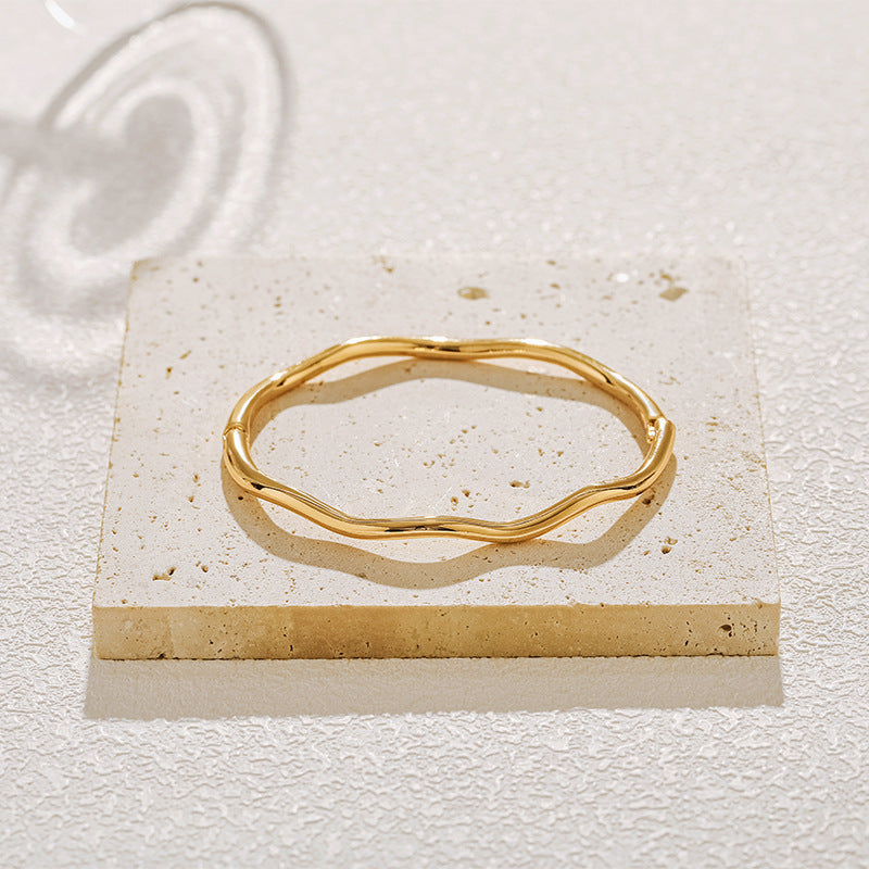 Wave Hinge Bangle 1