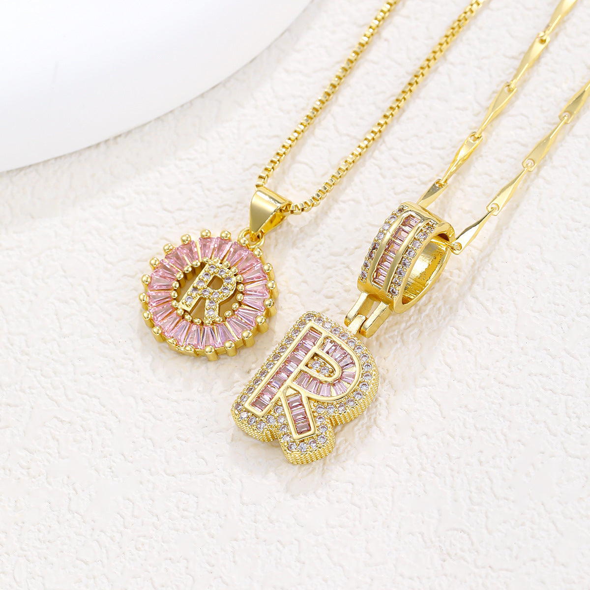 Initial Pendant Necklace 9