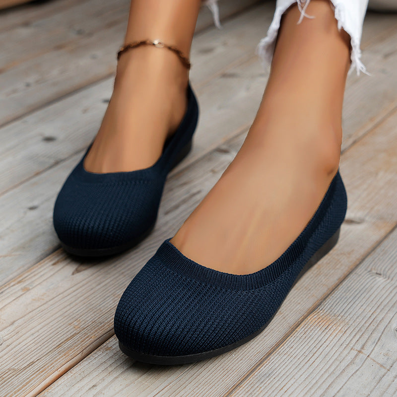 Rib Knit Ballet Flat 6