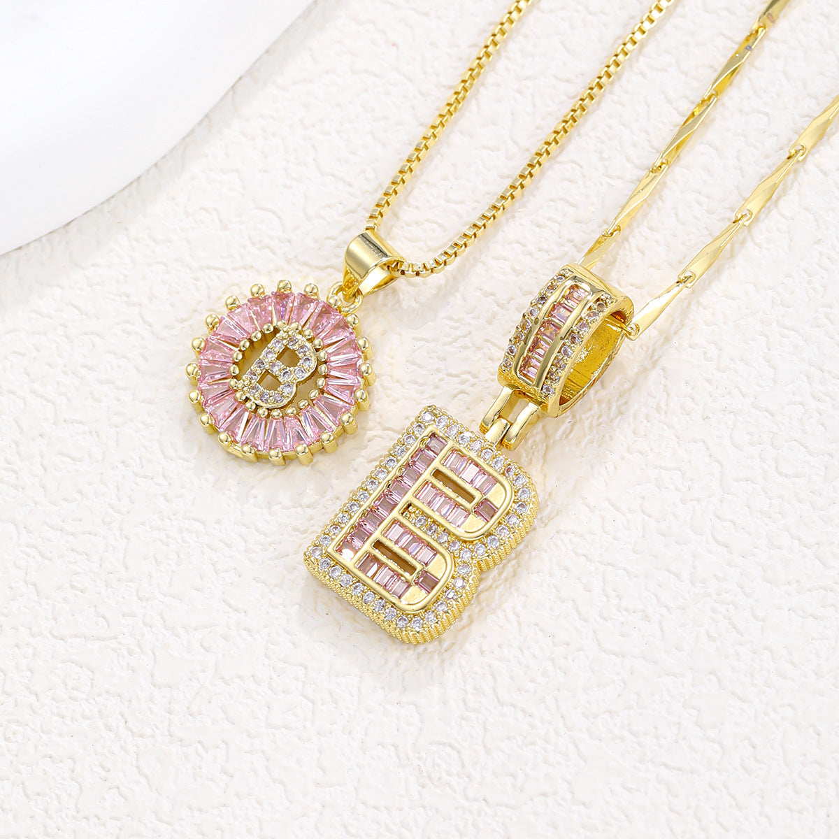 Initial Pendant Necklace 3