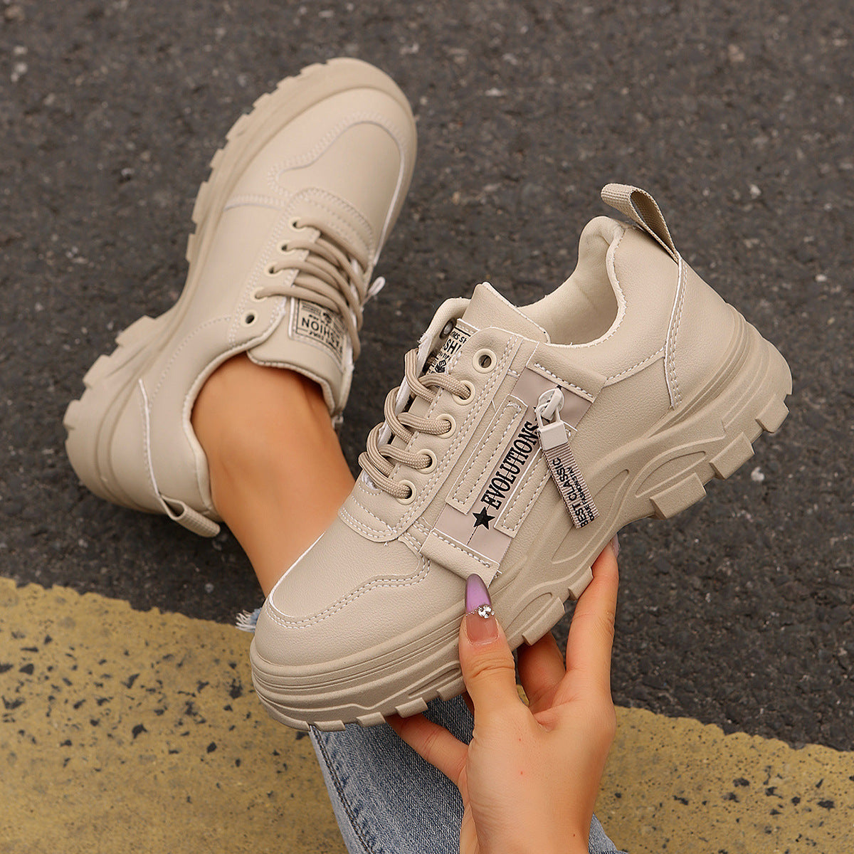 Side-Zip Thick-Sole Sneaker 7