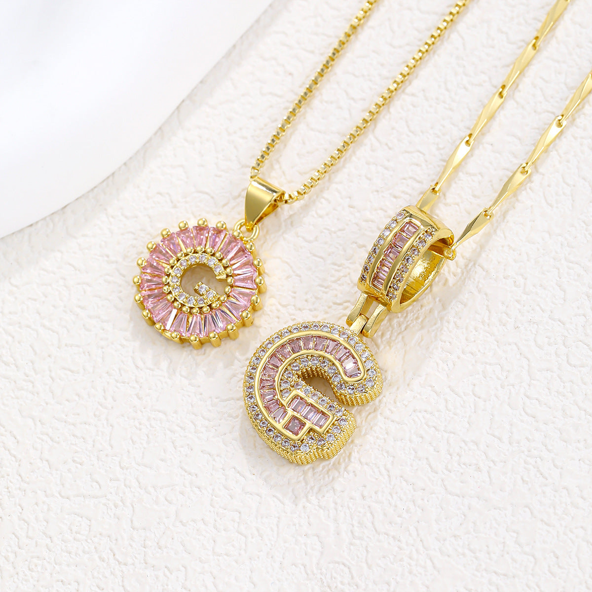 Initial Pendant Necklace 5