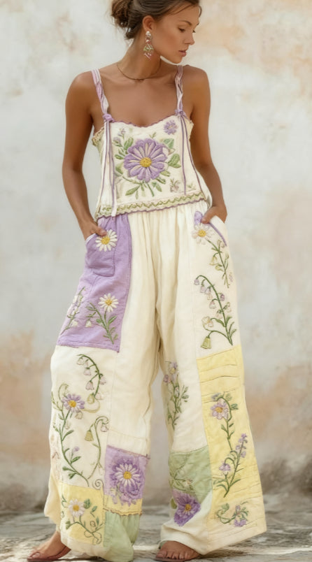 Daisy Appliqué Patchwork Set 1