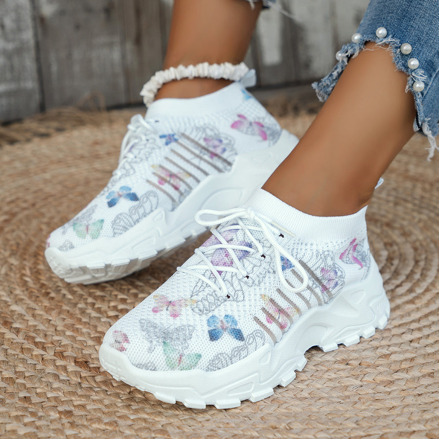 Watercolor Butterfly Sneaker 1
