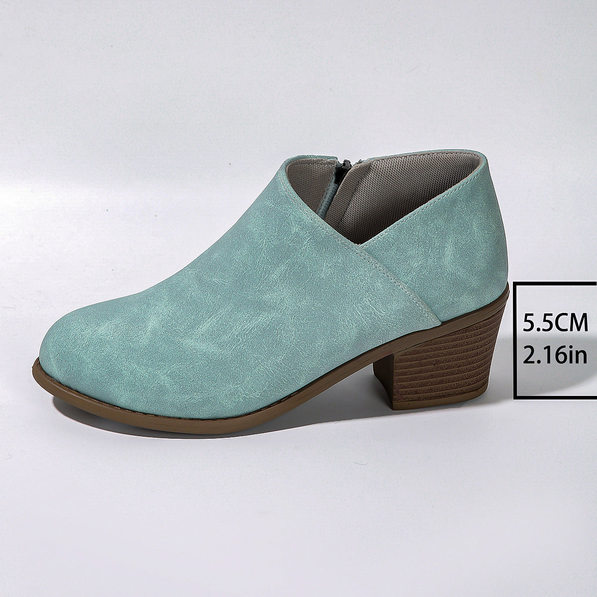 Chunky-Heel Round-Toe Bootie 2