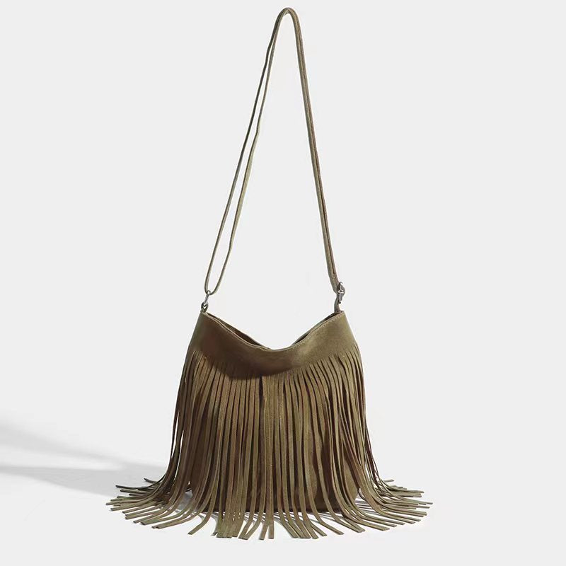 Suede Fringe Mini Crossbody 3